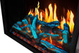 Napoleon Elevation X 42 electric fireplace with LCD flames top light color detail