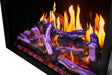 Napoleon Elevation X 42 electric fireplace with LCD flames alternate top light color detail
