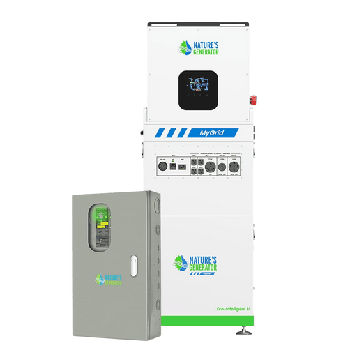 Nature's Generator MyGrid 10K with Transfer Switch for House Battery Backup Solar Generator