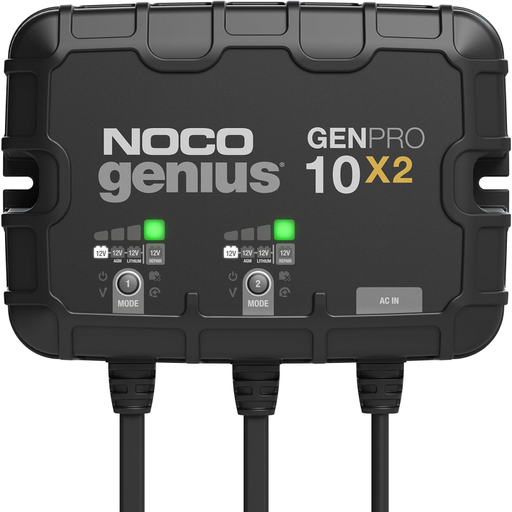 NOCO GENPRO10X2 12V 2-Bank, 20A On-Board Battery Charger