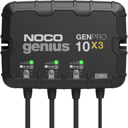 NOCO GENPRO10X3 12V 3-Bank, 30A On-Board Battery Charger