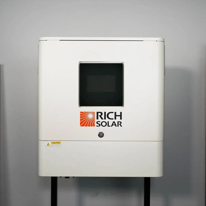 Green Vista Living Rich Solar NOVA 6500S | 6500 Watt (6.5kW) 48 Volt Off-Grid Hybrid Solar Inverter | UL... - Side View