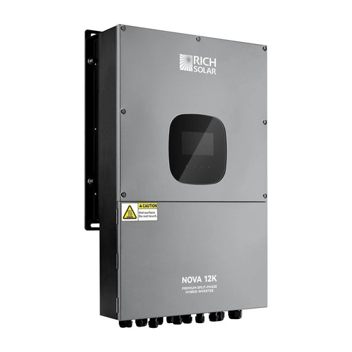 Green Vista Living Rich Solar NOVA 12K 12000 Watt 48V Split Phase Hybrid Inverter UL Certified - Side View