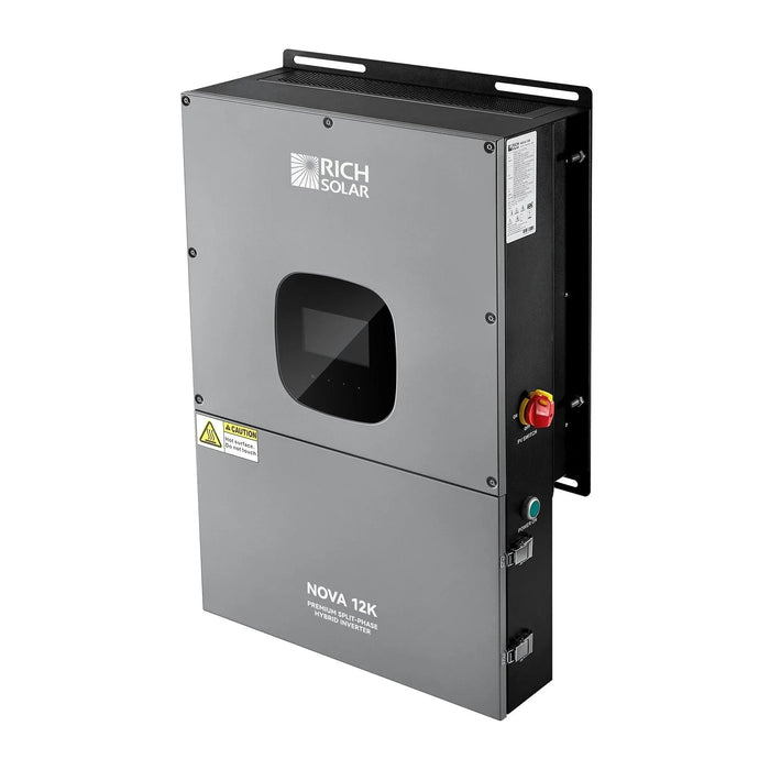 Green Vista Living Rich Solar NOVA 12K 12000 Watt 48V Split Phase Hybrid Inverter UL Certified - Detail View