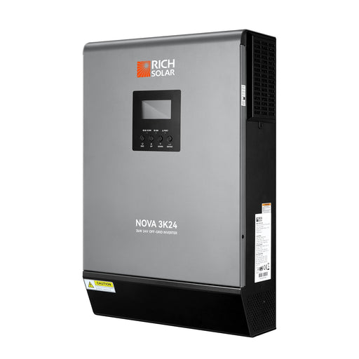 Green Vista Living Rich Solar NOVA MAX 3K | 3000W 24V Hybrid Inverter for RVs, Trailers, Campers, Vans, Trucks...