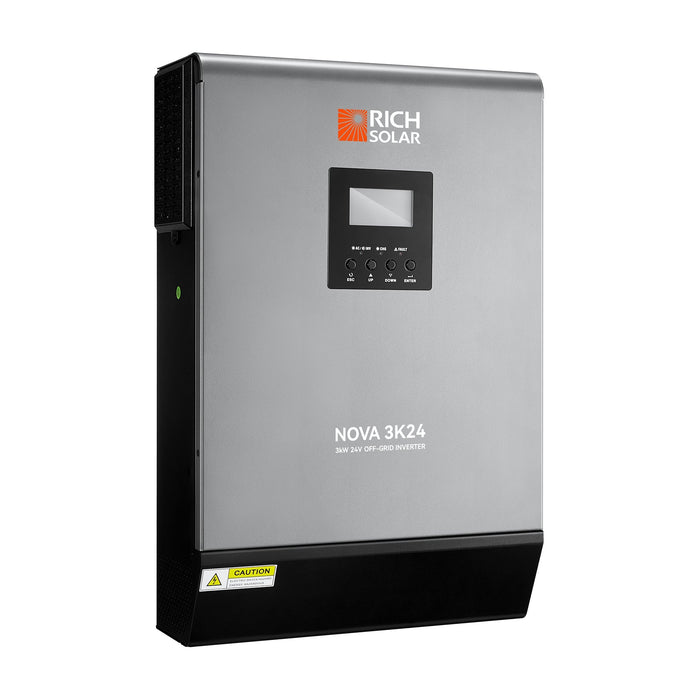 Green Vista Living Rich Solar NOVA MAX 3K | 3000W 24V Hybrid Inverter for RVs, Trailers, Campers, Vans... - Lifestyle View