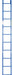 Vestil NTAL-10 steel tank access ladder - view 3