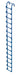 Vestil NTAL-15 Steel Tank Access Ladder 15 ft. 300 lb. Capacity Blue