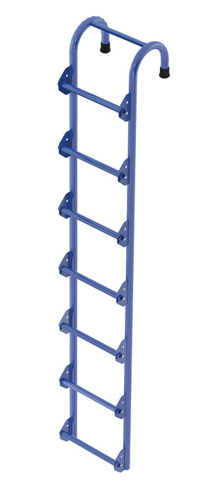 Vestil NTAL-7 Steel Tank Access Ladder 7 ft. 300 lb. Capacity Blue