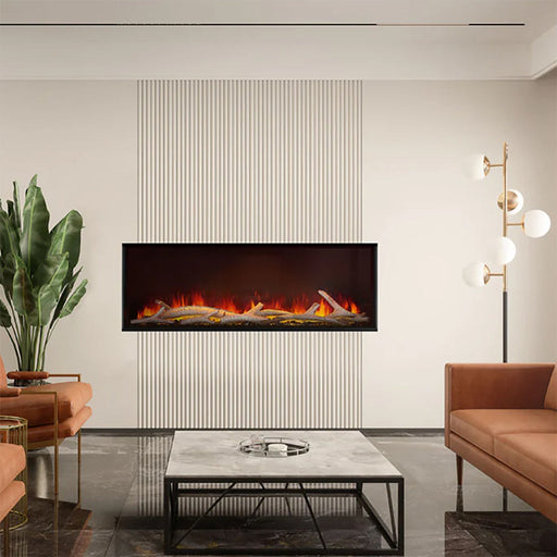 Napoleon Astound 96" Built-In Linear Electric Fireplace | NEFB96AB - Side View