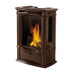 Napoleon Castlemore 24" Winter Frost Direct Vent Cast Iron Gas Stove - Close-Up