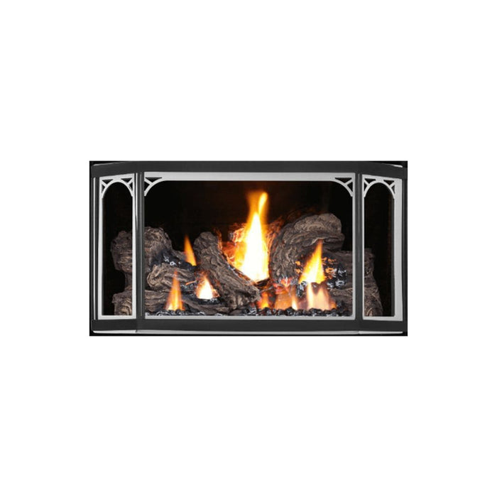 Napoleon Satin Chrome Decorative Doors For Havlock Direct Vent Gas Stove