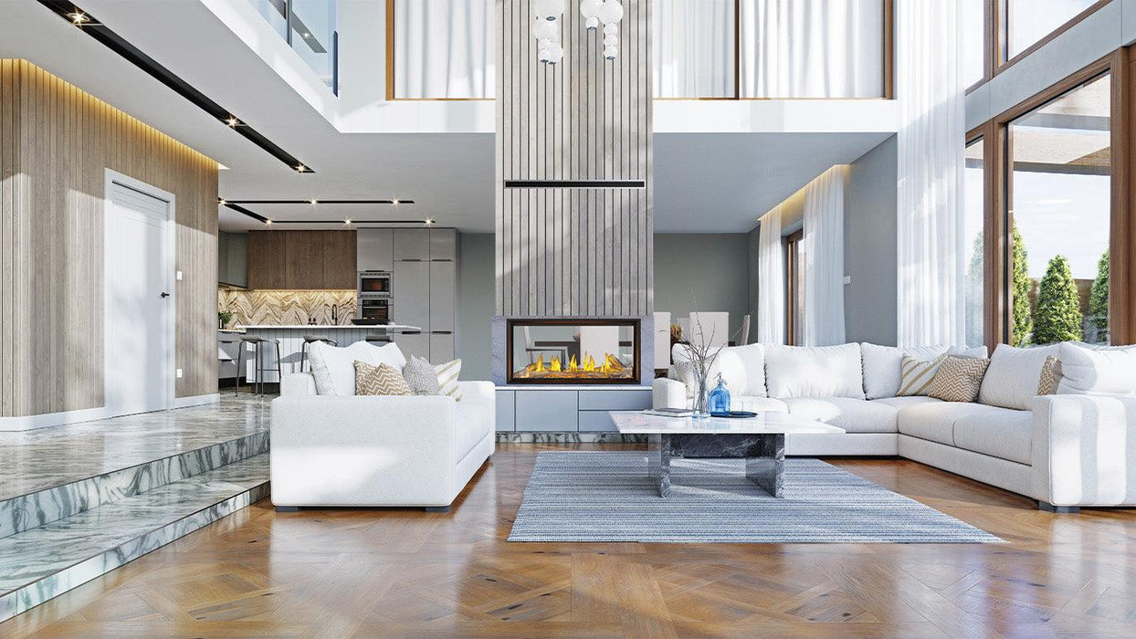 Napoleon Tall Linear Vector 50" See Through Direct Vent Natural Gas Fireplace