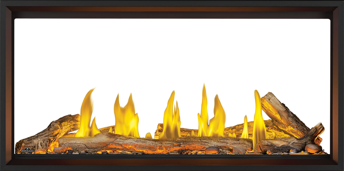 Napoleon Tall Linear Vector 50" See Through Direct Vent Natural Gas Fireplace