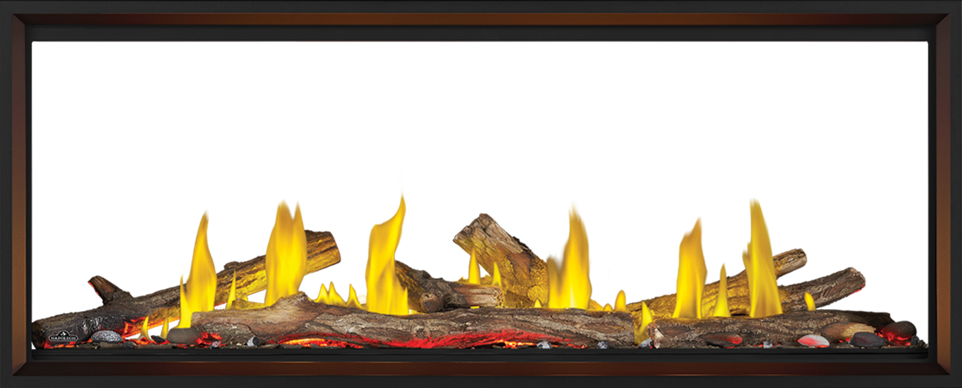 Napoleon Tall Linear Vector 62" See Through Direct Vent Natural Gas Fireplace