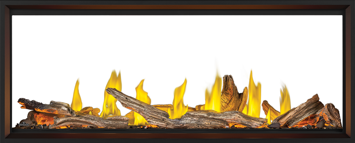 Napoleon Tall Linear Vector 62" See Through Direct Vent Natural Gas Fireplace