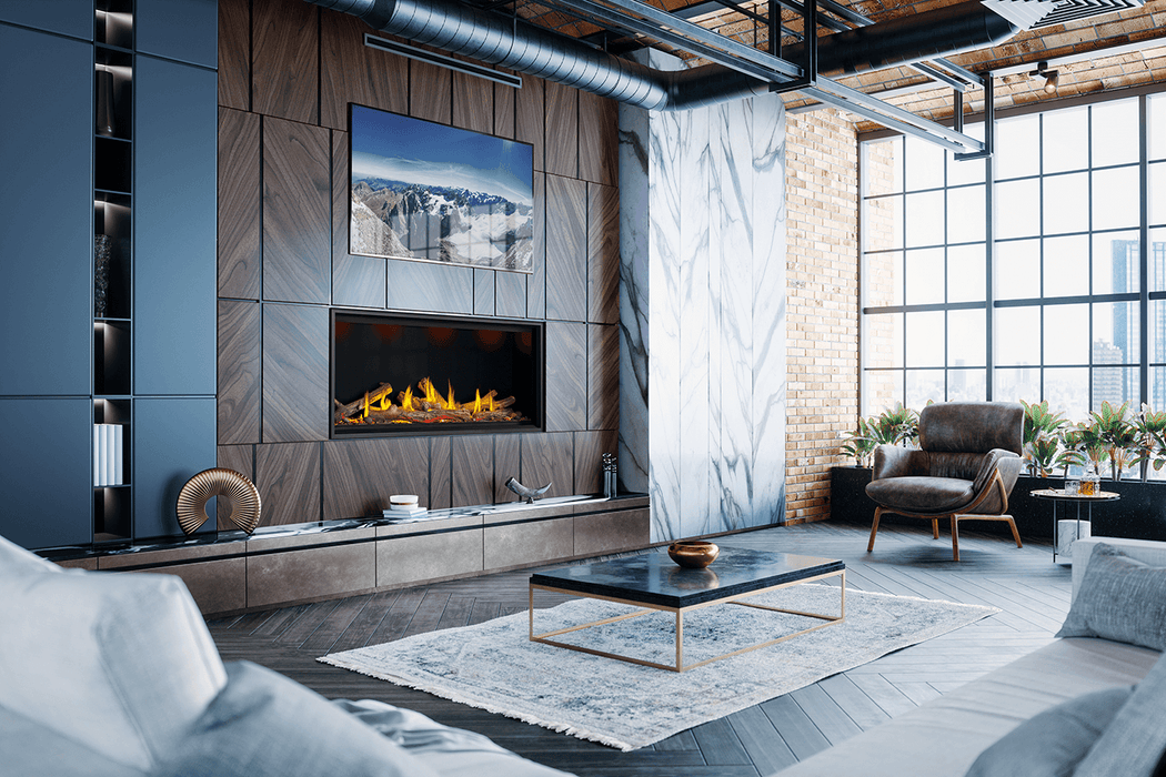 Napoleon Tall Linear Vector 62" Single Sided Direct Vent Natural Gas Fireplace