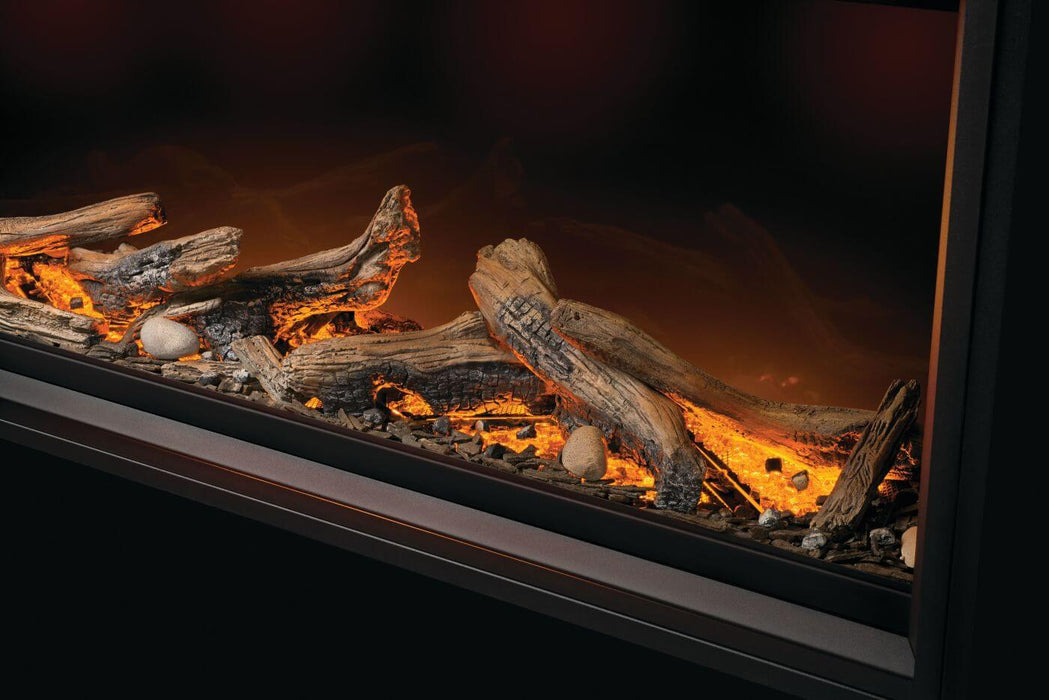 Napoleon Tall Linear Vector 62" Single Sided Direct Vent Natural Gas Fireplace With Luminous Logs