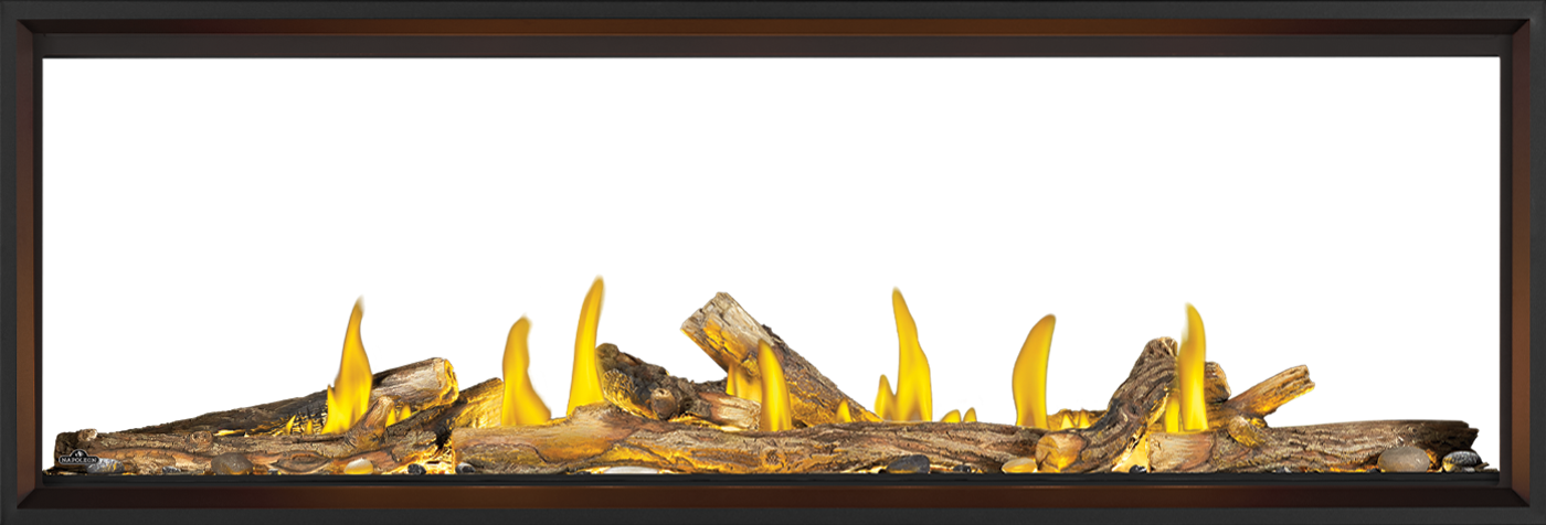Napoleon Tall Linear Vector 74" See Through Direct Vent Natural Gas Fireplace