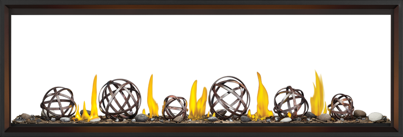 Napoleon Tall Linear Vector 74" See Through Direct Vent Natural Gas Fireplace