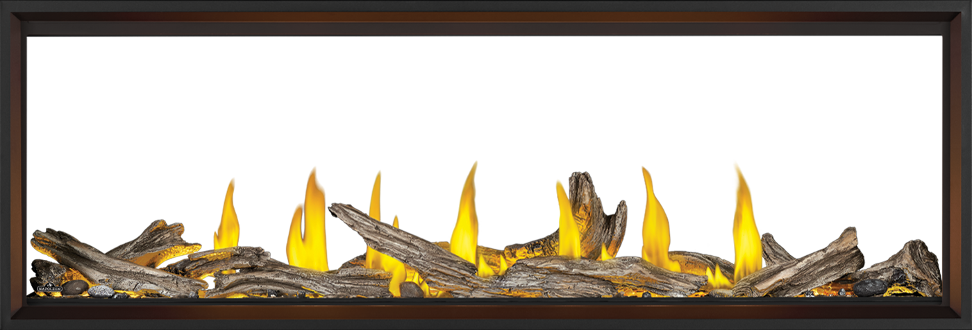 Napoleon Tall Linear Vector 74" See Through Direct Vent Natural Gas Fireplace