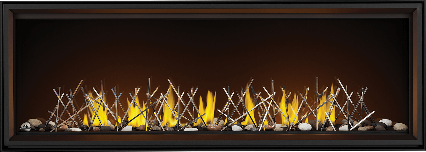 Napoleon Tall Linear Vector 74" Single Sided Direct Vent Natural Gas Fireplace
