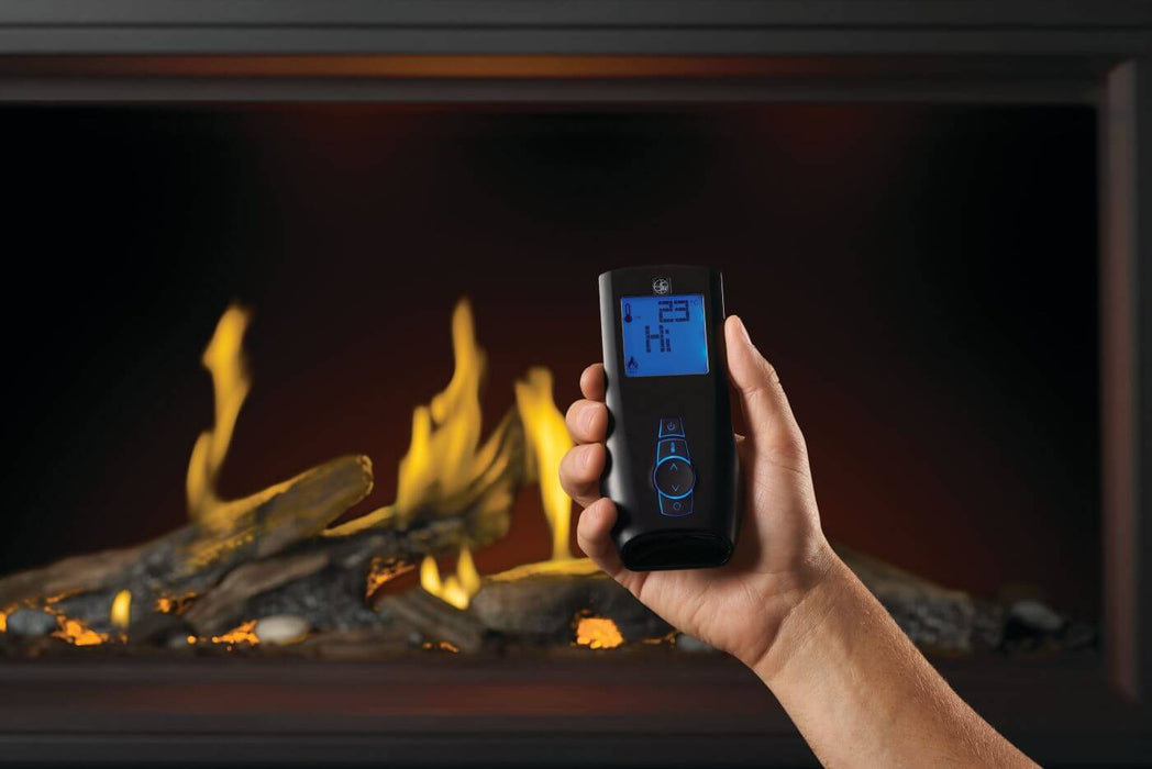 Napoleon Tall Linear Vector 74" Single Sided Direct Vent Natural Gas Fireplace With Luminous Logs