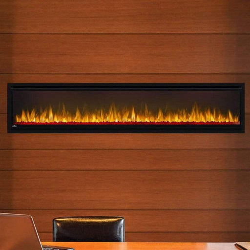 Napoleon Alluravision 74" Slimline Wall Mount Electric Fireplace - Side View