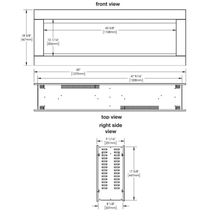 Napoleon Clearion Elite 50" See Thru Wall Mount Electric Fireplace - NEFBD50HE - additional view 12