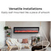 Napoleon Entice 36" Linear Wall Mount Electric Fireplace - NEFL36CFH-1 - additional view 7