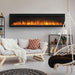 Napoleon Entice 72" Wall Mount Electric Fireplace - Side View