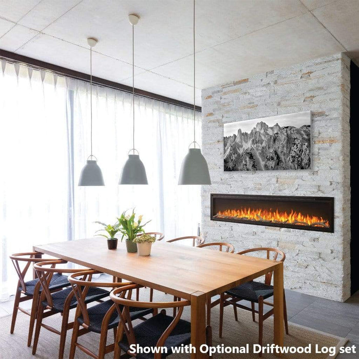 Napoleon Entice 72" Wall Mount Electric Fireplace - Detail View