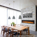 Napoleon Entice 72" Wall Mount Electric Fireplace - Detail View