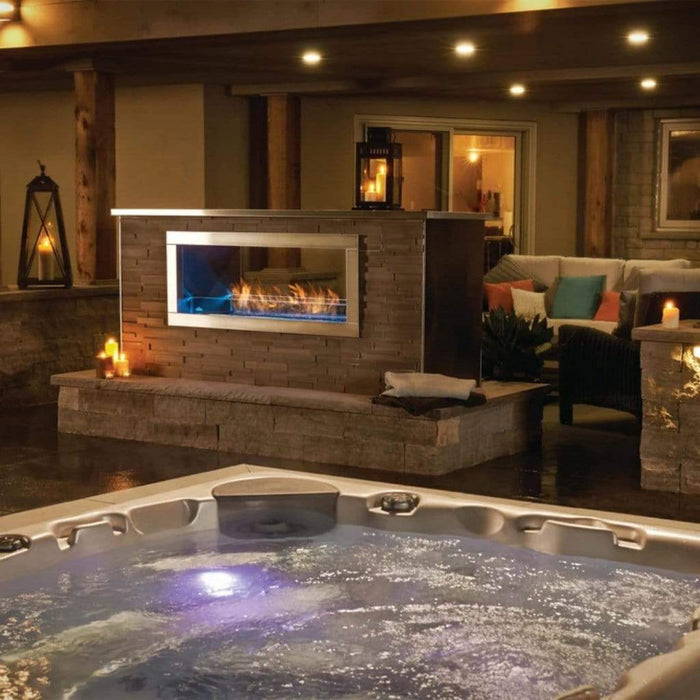 Napoleon Galaxy 51" See-Through Outdoor Linear Vent Free Natural Gas Fireplace
