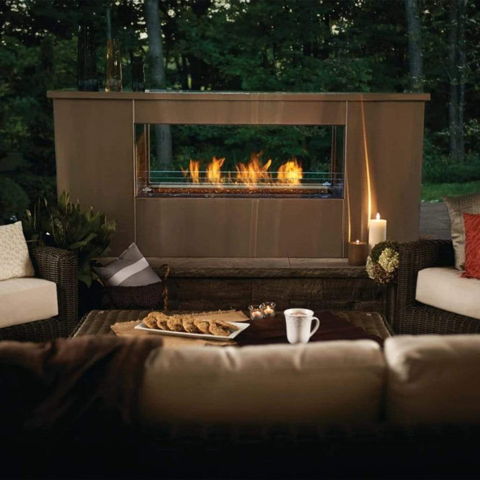 Napoleon Galaxy 51" See-Through Outdoor Linear Vent Free Natural Gas Fireplace