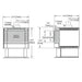 Napoleon Haliburton gas stove dimension drawing