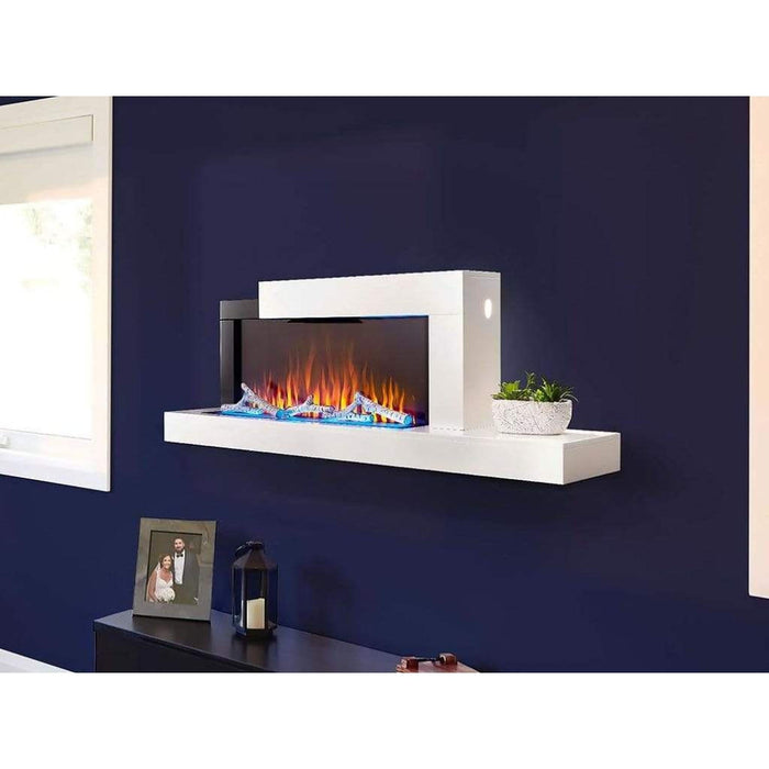 Napoleon Stylus Cara 59" Wall-Mounted Electric Fireplace With Shelf