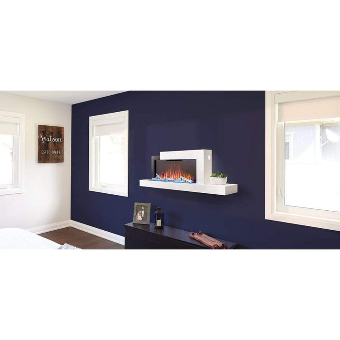 Napoleon Stylus Cara 59" Wall-Mounted Electric Fireplace With Shelf