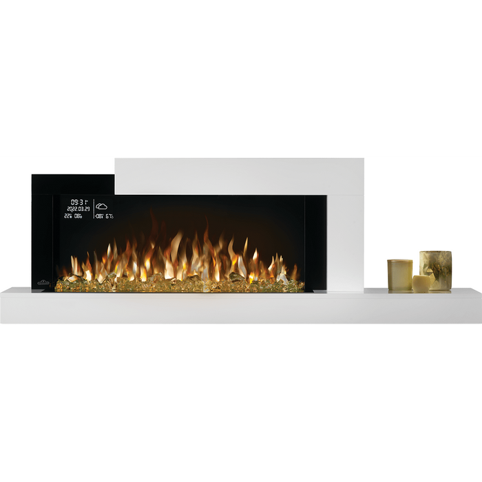 Napoleon Stylus Cara Elite 59" Wall-Mounted Electric Fireplace With Shelf