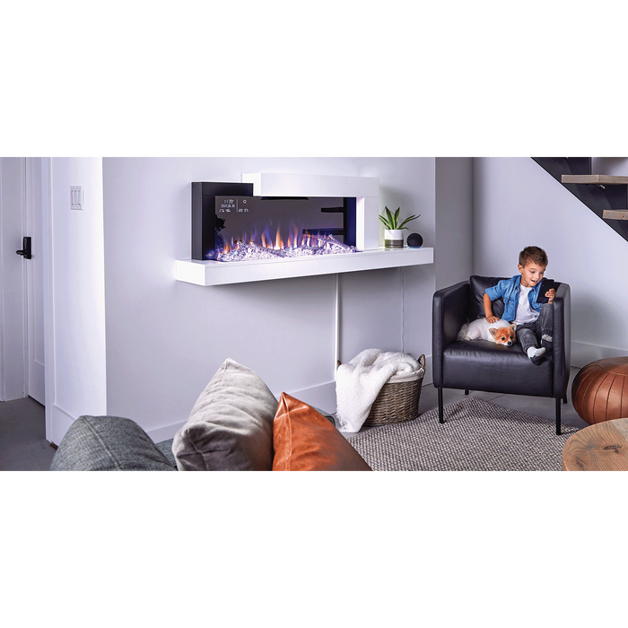 Napoleon Stylus Cara Elite 59" Wall-Mounted Electric Fireplace With Shelf