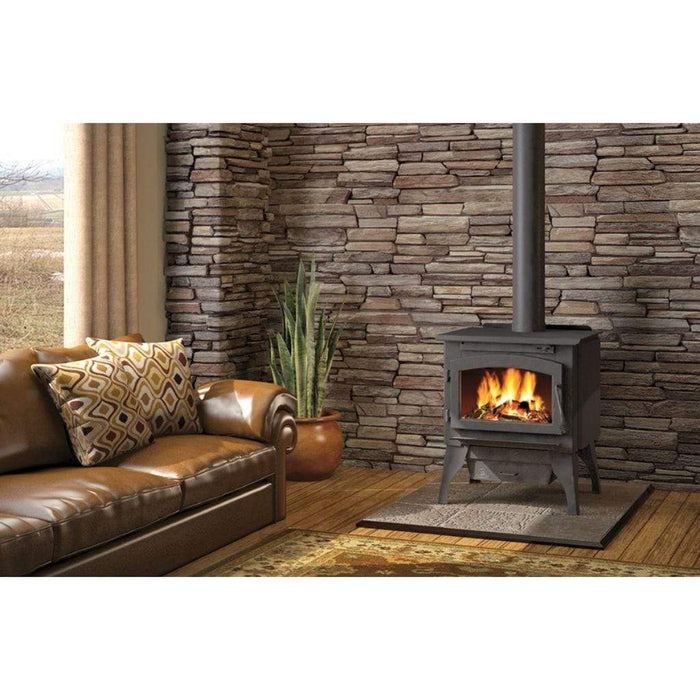 Napoleon Timberwolf Economizer 2100 Small Wood Burning Stove Gas Fireplace - Detail View