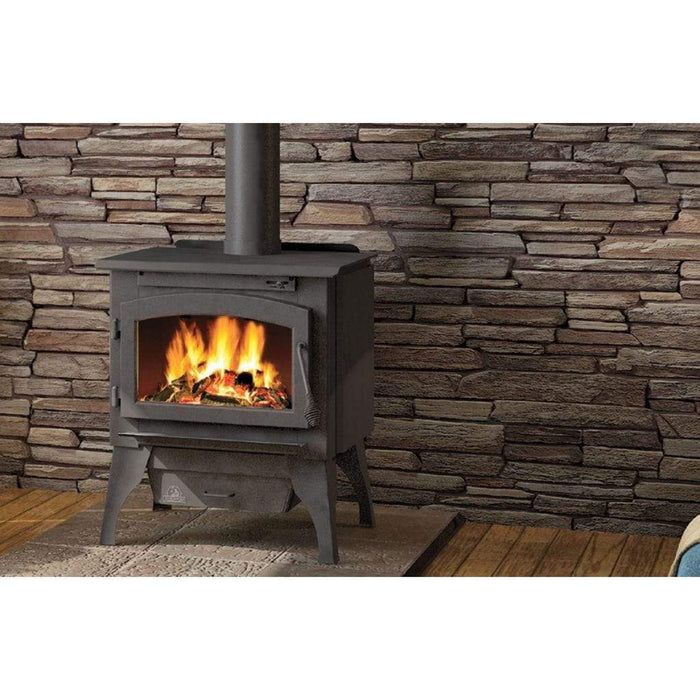 Napoleon Timberwolf Economizer 2100 Small Wood Burning Stove Gas Fireplace - Close-Up
