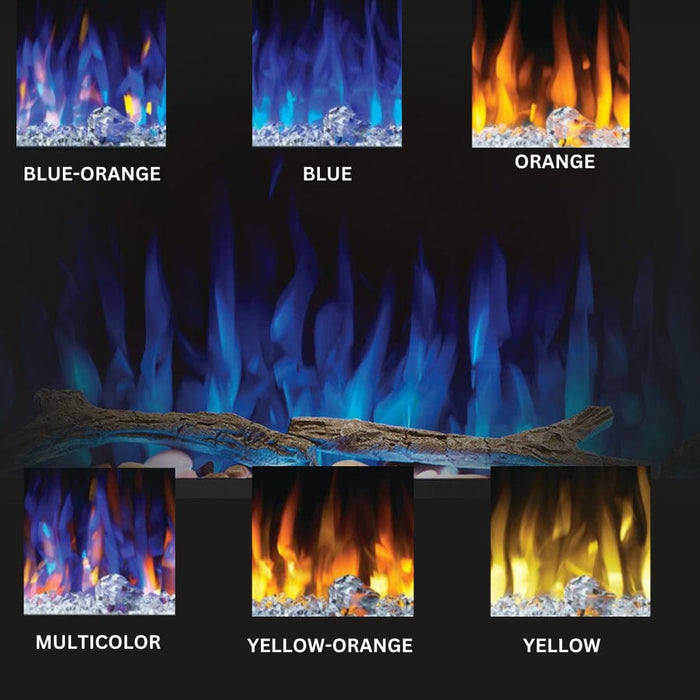 Napoleon Trivista Pictura 50" 3-Sided Wall-Mounted Electric Fireplace