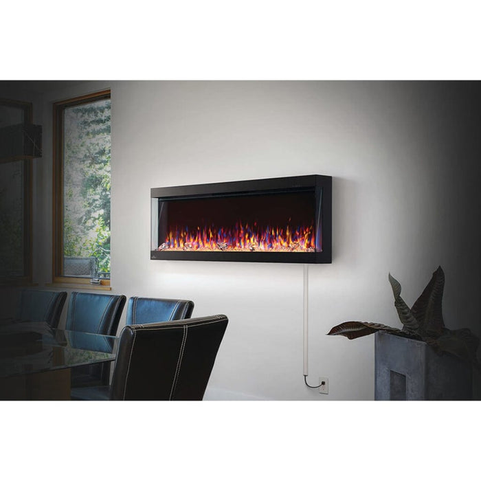 Napoleon TriVista Pictura 60" Wall Mount / Wall Hanging Electric Fireplace | NEFL60H-3SV - additional view 5