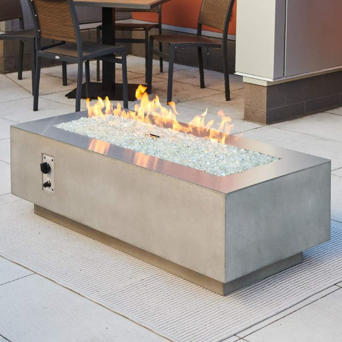 The Outdoor Greatroom Cove Linear Gas Fire Pit Table