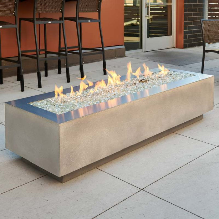 The Outdoor Greatroom Cove Linear Gas Fire Pit Table
