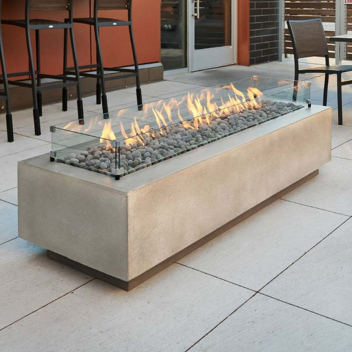 The Outdoor Greatroom Cove Linear Gas Fire Pit Table
