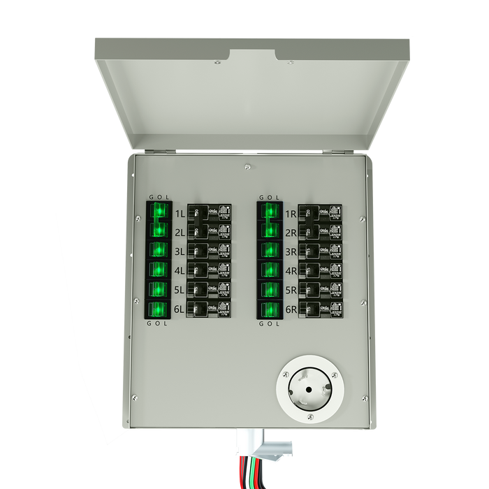 12-Circuit 120/240V 50A Non-Automatic Transfer Switch