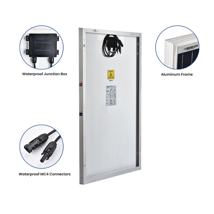 Nature's Generator 200W Rigid Solar Panels w/ cable and connector - Product Image 7