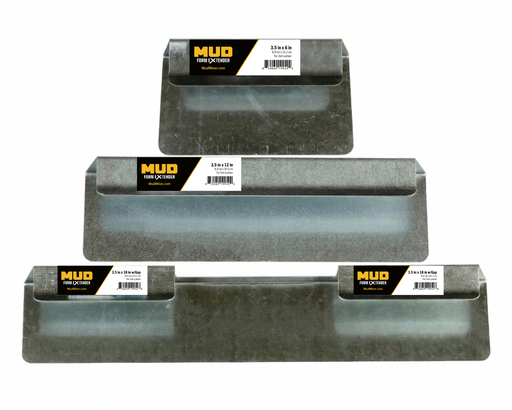 MudMixer FormExtender Starter Kit FX49STAR, three steel form extenders